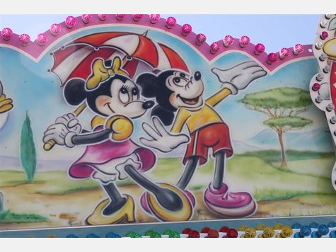Graffiti und Schausteller M&uuml;hldorfer Volksfest