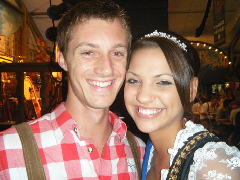 Yannick Joubert und Volksfestkönigin Karla. Yannick Joubert und Volksfestkönigin Karla.