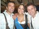 Guiseppe Faggionato, Volksfestk&ouml;nigin Karla und Davide Faccionatotutto (von links).